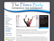 Tablet Screenshot of pilatesbodyokc.com